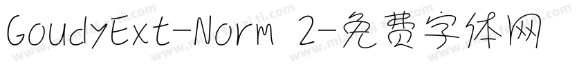 GoudyExt-Norm 2字体转换